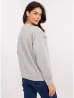 Mikina MI BL M6098.05P sivá