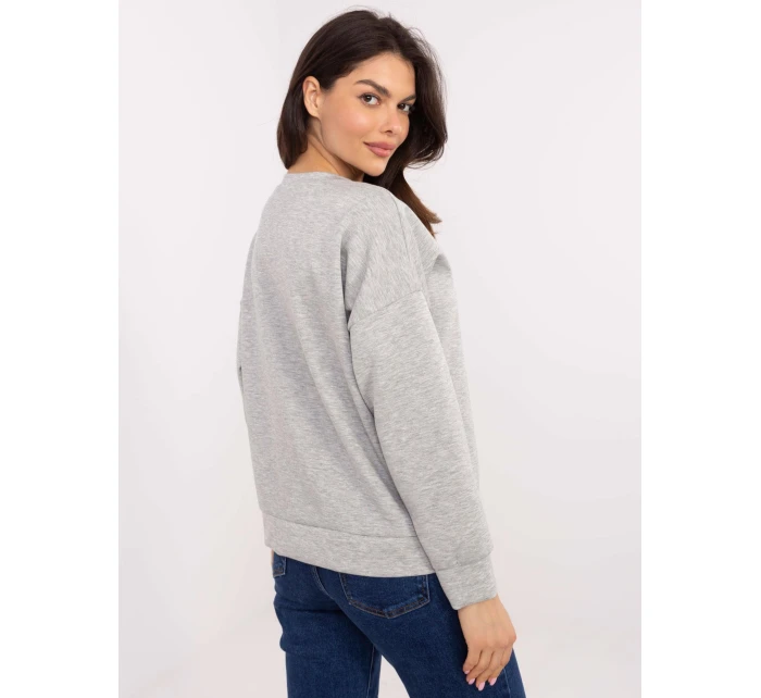 Mikina MI BL M6098.05P sivá