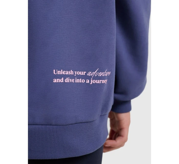 Dívčí mikina oversize bez kapuce model 21730470 - 4F Dívčí mikina oversize bez kapuce model 21730470 - 4F