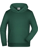 JN Dětská mikina s kapucí 02. dark green model 22414043 - Daiber JN Dětská mikina s kapucí 02. dark green model 22414043 - Daiber