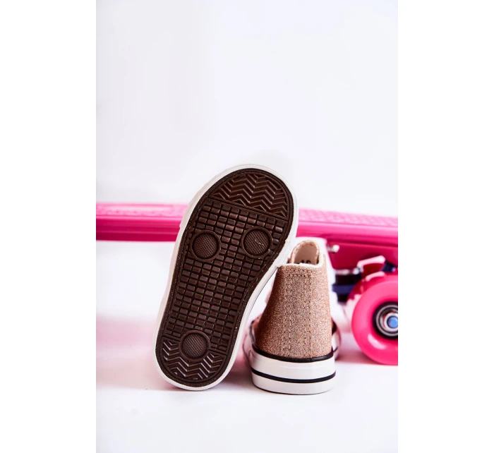 Dětské vysoké tenisky Růžové zlato model 21587252 - Boto