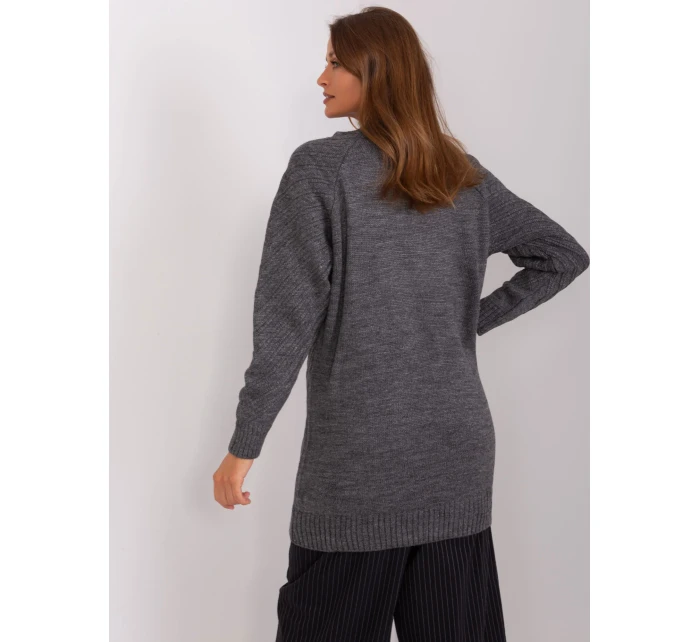 Sweter BA SW model 18987497 ciemny szary - FPrice