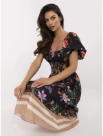 Sukienka DHJ SK model 21133020 czarny - FPrice Sukienka DHJ SK model 21133020 czarny - FPrice