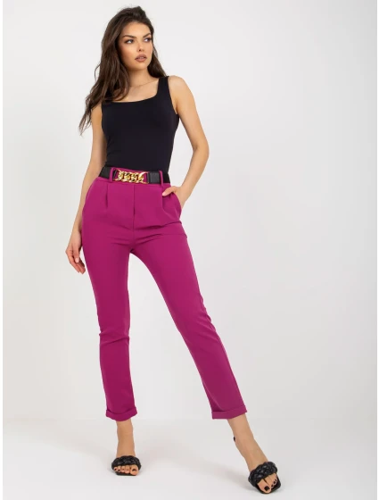 Spodnie DHJ SP model 18484320 fioletowy - FPrice Spodnie DHJ SP model 18484320 fioletowy - FPrice