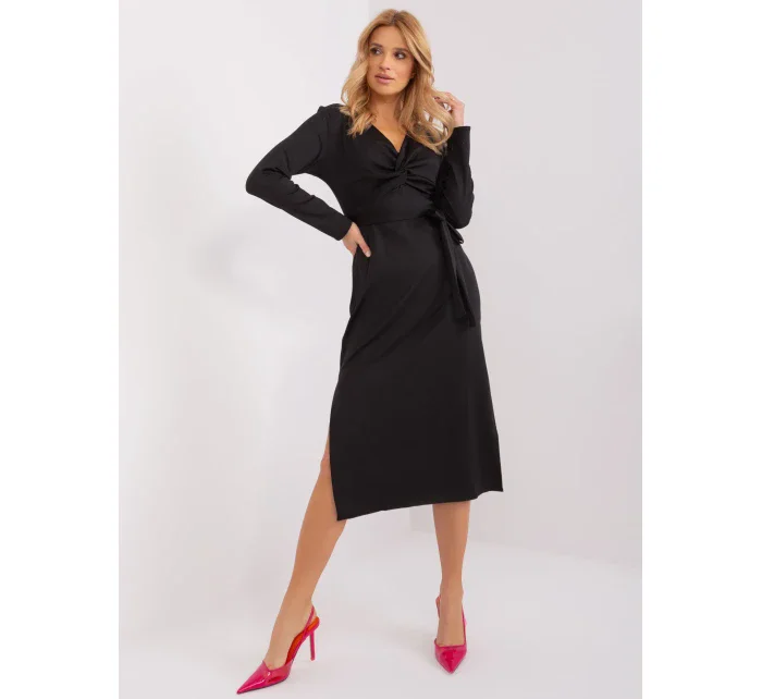 LK SK 509456 šaty.99 čierna LK SK 509456 šaty.99 čierna
