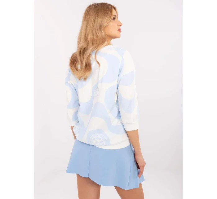 Blúzka RV BZ A285.24 bielo-modrá