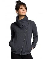 B071 Mikina s kapucňou na zips - grafitová