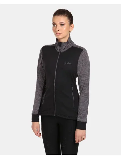 Dámska funkčná mikina SIREN-W Black with greyoi - Kilpi Dámska funkčná mikina SIREN-W Black with greyoi - Kilpi