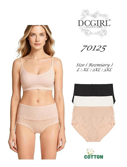Spodná bielizeň DC Girl 70125, balenie, veľkosti L–3XL, bavlna Spodná bielizeň DC Girl 70125, balenie, veľkosti L–3XL, bavlna