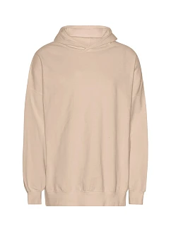 T Mikina s kapucí z těžké bio IC bavlny "Tiger" sand model 22417398 - Neutral