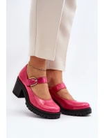 Zazoo 20166 Lakierowane Skórzane Czółenka Fuksja Zazoo 20166 Lakierowane Skórzane Czółenka Fuksja