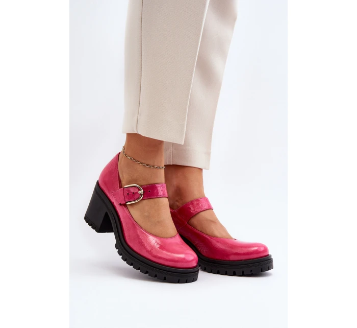 Zazoo 20166 Lakierowane Skórzane Czółenka Fuksja Zazoo 20166 Lakierowane Skórzane Czółenka Fuksja
