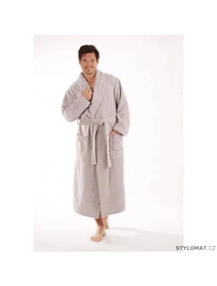 Unisex župan Tampa s kapucňou 3959 sv. hnedý - Vestis