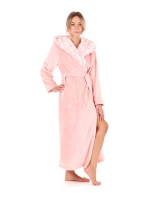 Dámsky župan Flora s kapucňou 3956 3050 pink pearl - Vestis Dámsky župan Flora s kapucňou 3956 3050 pink pearl - Vestis