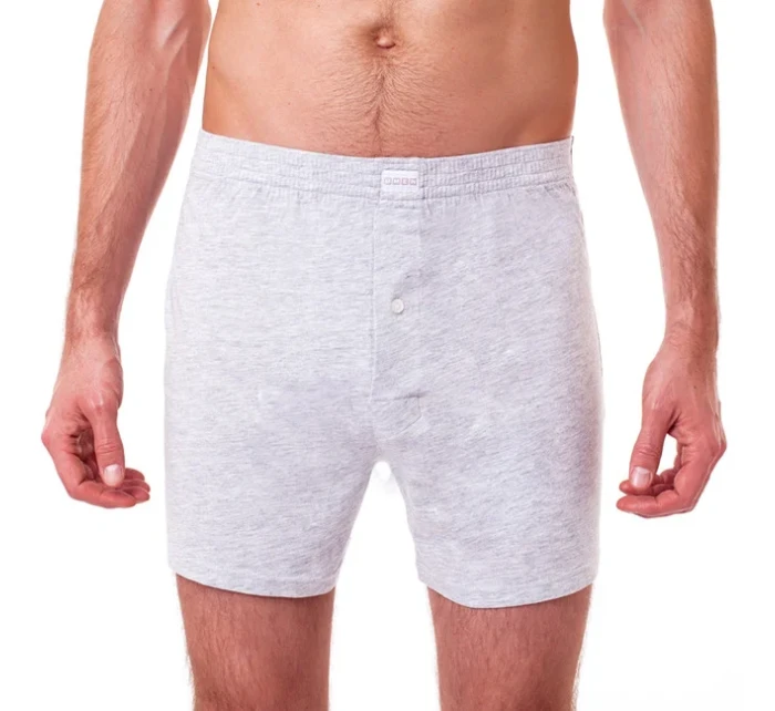 Voľné pánske bavlnené boxerky COTTON BOXER - Bellinda - šedá