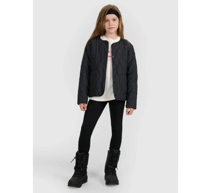 Dívčí péřová bunda se syntetickou výplní model 21815718 - 4F Dívčí péřová bunda se syntetickou výplní model 21815718 - 4F