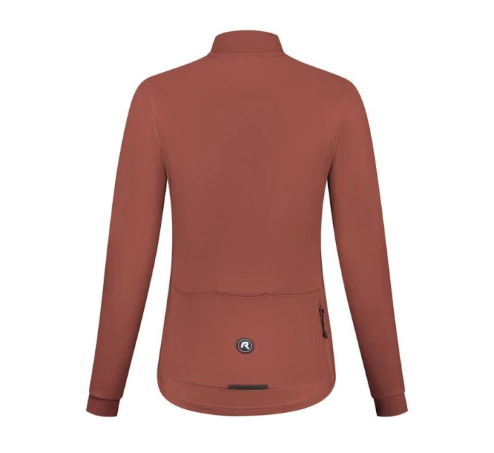 Rogelli dámsky dres s dlhým rukávom MONO brown 2XL