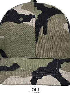 SOL'S Buffalo 6-panelová bejzbalová čiapka 25.8100 camo