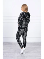 Sada s potlačou čierna