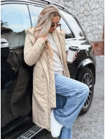 Dámska zimná bunda ISLA béžová FashionStreet TY3211