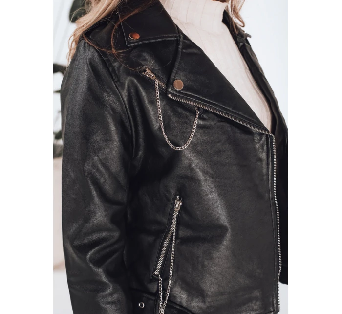 Dámska kožená bunda ramones black FashionStreet TY5200