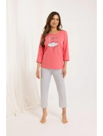 Regina 716 3/4 M-XL Z25/26 dámske pyžamo Regina 716 3/4 M-XL Z25/26 dámske pyžamo