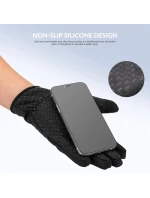 Rockbros zimné cyklistické rukavice S077-7 čierne M