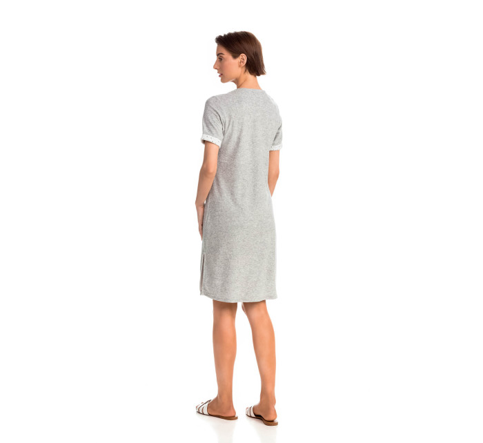 Vamp - Pohodlné jednofarebné froté šaty 14535 - Vamp