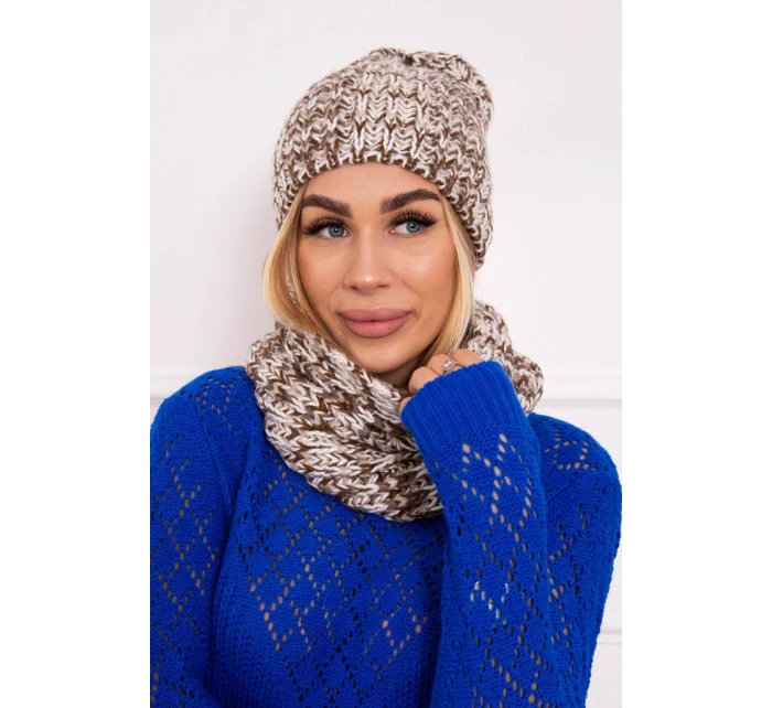 Dámska fleecová súprava Merry K202 hnedá+ecru Dámska fleecová súprava Merry K202 hnedá+ecru