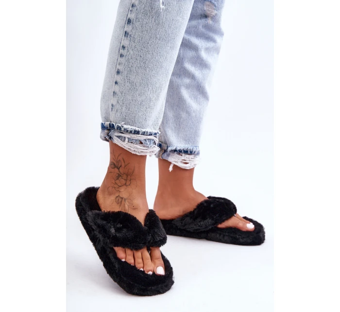 Dámské kožené pantofle černé model 21628743 - Boto