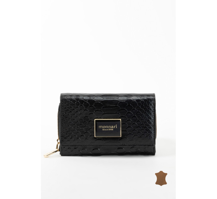 Monnari Peňaženky Dámska kožená peňaženka Multi Black