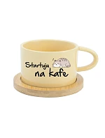 STARTUJU NA KÁVE – žltý hrnček Makronka 200 ml STARTUJU NA KÁVE – žltý hrnček Makronka 200 ml