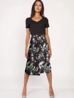 Dámska sukňa SP119 čierna mix - Lanti