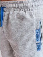 FashionStreet pánske svetlosivé teplákové šortky SX2223