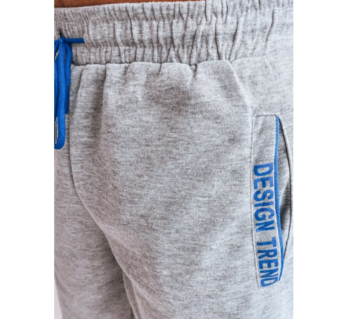 FashionStreet pánske svetlosivé teplákové šortky SX2223