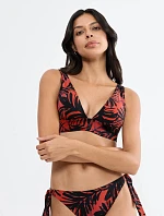 SUMMER PALM - Tvarujúci vrchný diel plaviek bez kostice s elegantným krúžkom Triumph