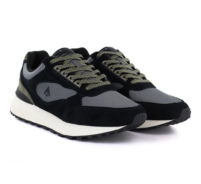 Pánske čierne kožené športové topánky Mcrthur MA254