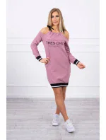Tres Chic tmavě růžové šaty Tres Chic tmavě růžové šaty