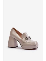 dámské polobotky na podpatku šedé D&A model 21655802 - S.Barski dámské polobotky na podpatku šedé D&A model 21655802 - S.Barski