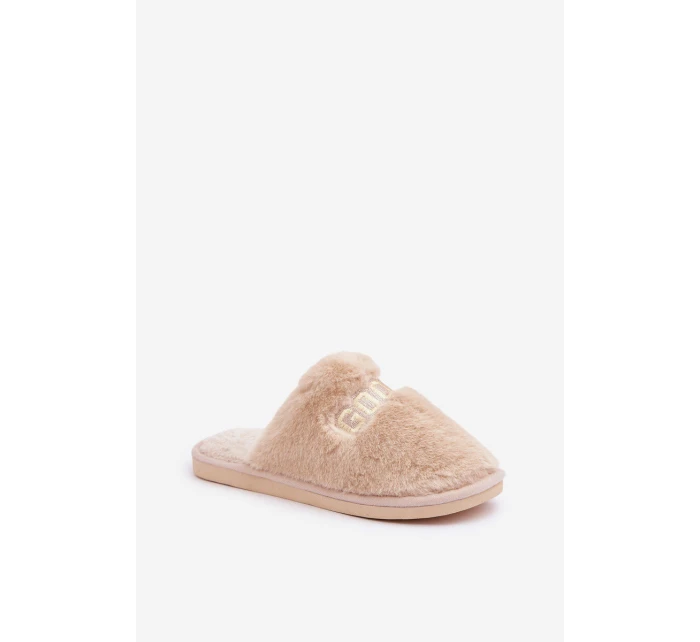 Dámské Pantofle S Medvídkem A  Béžové model 21681739 - Boto