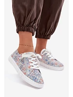 polobotky z přírodního semiše stříbrné model 22101181 - EVENTO