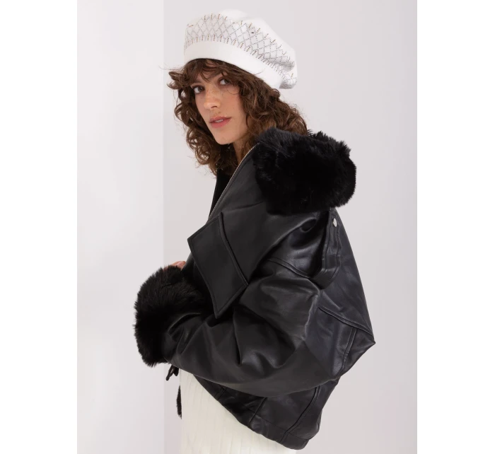 Czapka AT CZ model 19011958 ecru - FPrice Czapka AT CZ model 19011958 ecru - FPrice