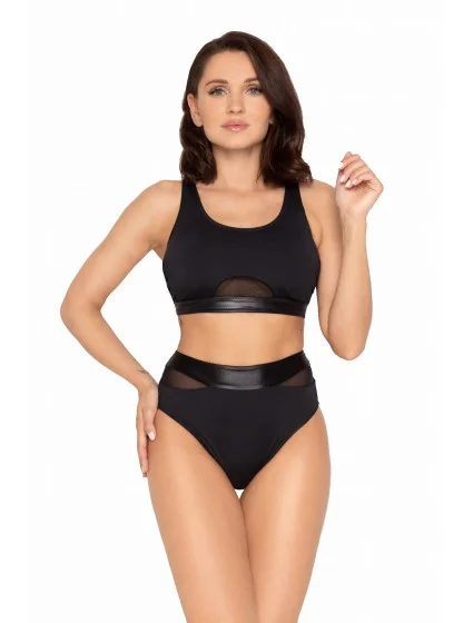 Dámske dvojdielne plavky S48 čierne - Self Dámske dvojdielne plavky S48 čierne - Self