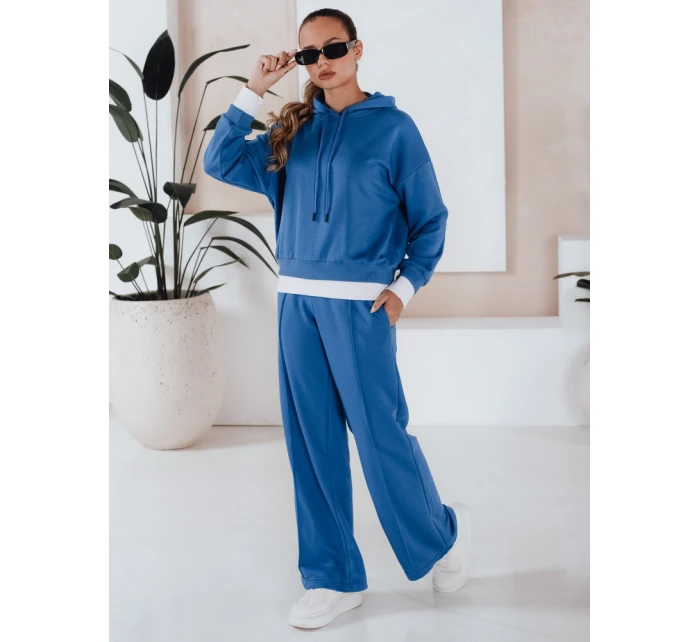 Dámská tepláková souprava modrá Dstreet model 21971345 - FashionStreet Dámská tepláková souprava modrá Dstreet model 21971345 - FashionStreet