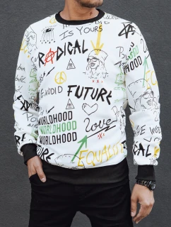 Pánská bílá mikina Dstreet model 21978890 - FashionStreet