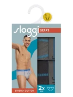 Pánske nohavičky Start Midi C2P box - HNEDÁ - SVETLÁ KOMBINÁCIA - čierna a sivá M003 - SLOGGI