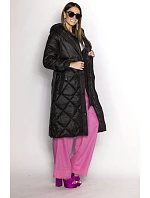 Dámska dlhá páperová bunda Black (ag1-j9081) Dámska dlhá páperová bunda Black (ag1-j9081)
