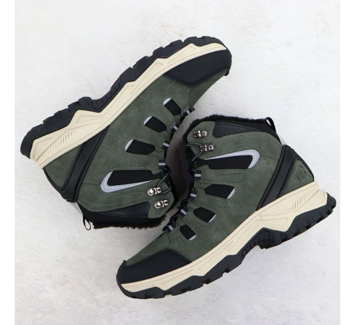 Pánsky zateplený zelený trapper VarnHorn 25-97305