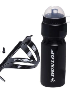 FĽAŠA NA BICYKEL DUNLOP 750 ML S KOŠÍKOM ČIERNA
