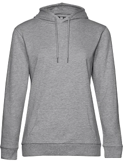 B&C #Hoodie /women Dámska mikina s kapucou 01.W04W heather grey